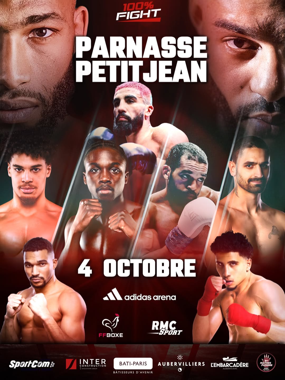 Affiche du combat de boxe Salahdine Parnasse